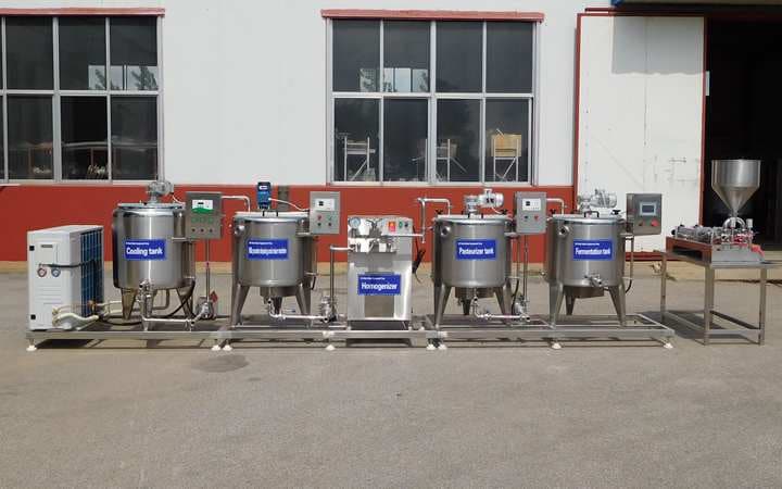 Small scale yogurt production line